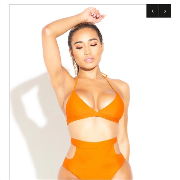 Matte Collection Orange Bikini - Picture 1 of 4